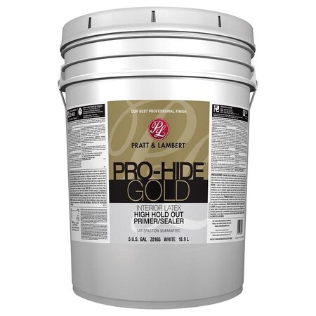 Pratt & Lambert ProHide Z8165 Gold Interior Primer Sealer, White, 5 gal 0000Z8165-20